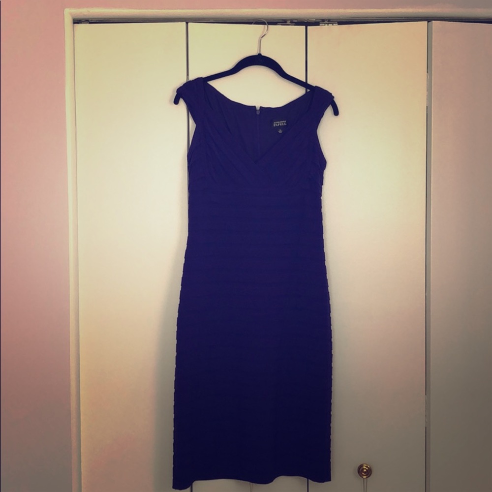 Adrianna Pappel purple cocktail dress